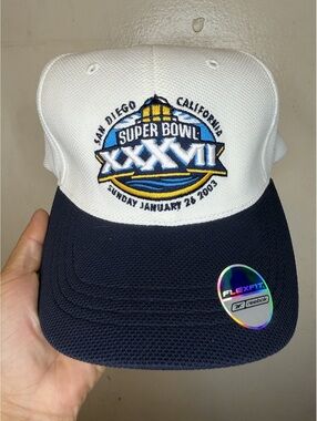 Reebok Flexfit Super Bowl XXXVII San Diego 2003 NFL Cap Hat